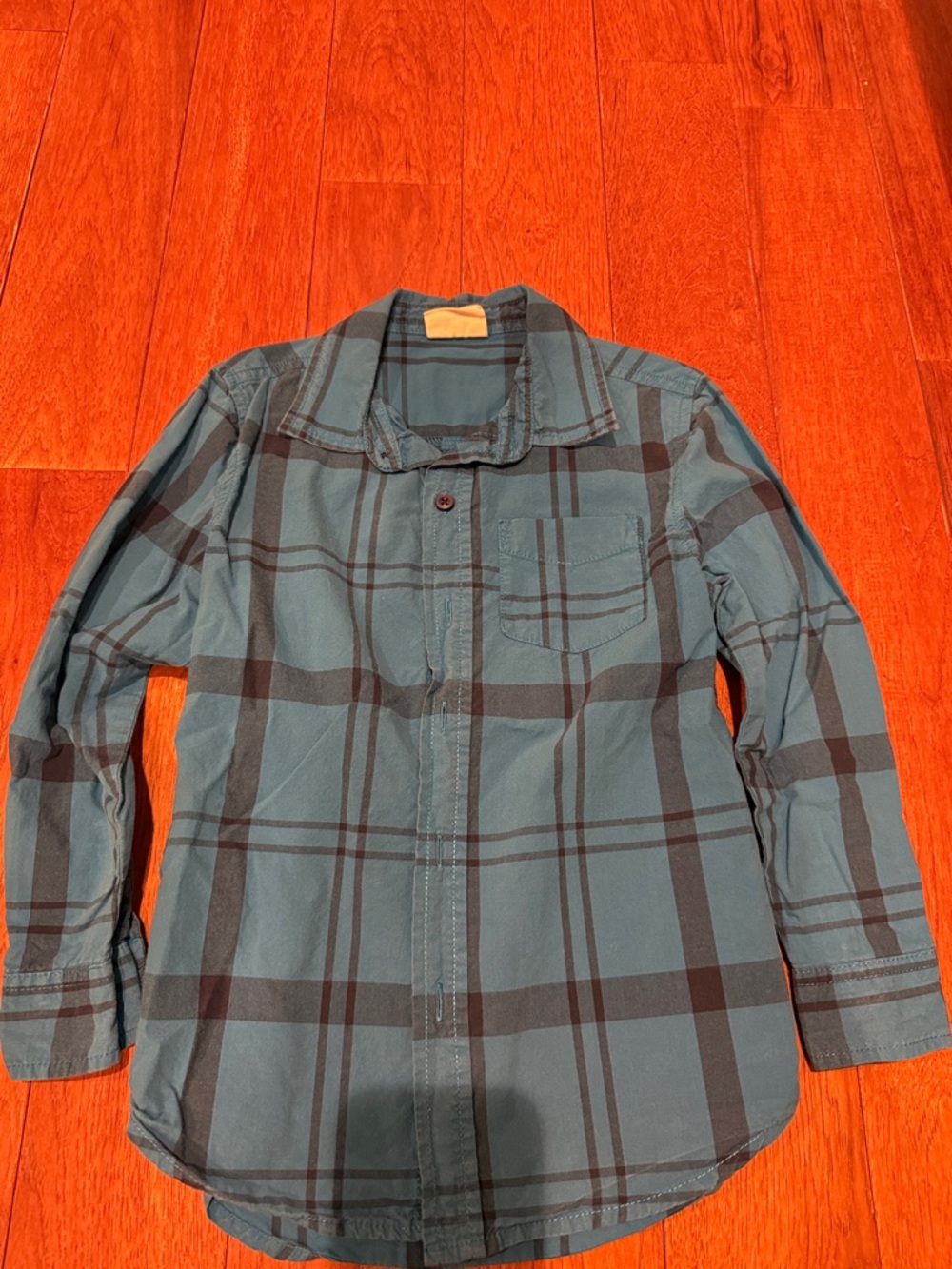 Crazy 8 Blue and Navy Plaid Lightweight Shirt